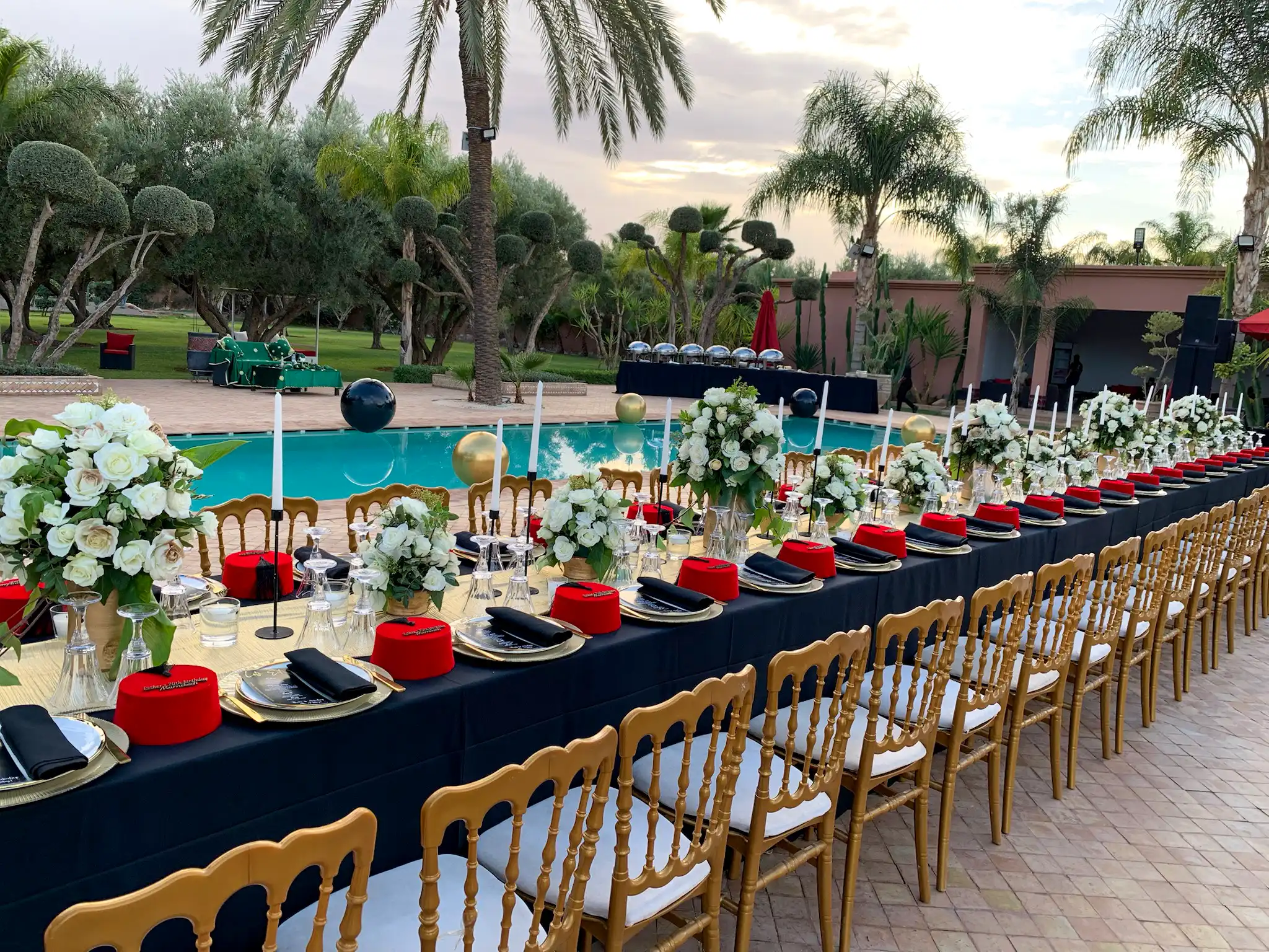 Luxury hen party Agafay desert experience near Marrakech by Rose Mirage