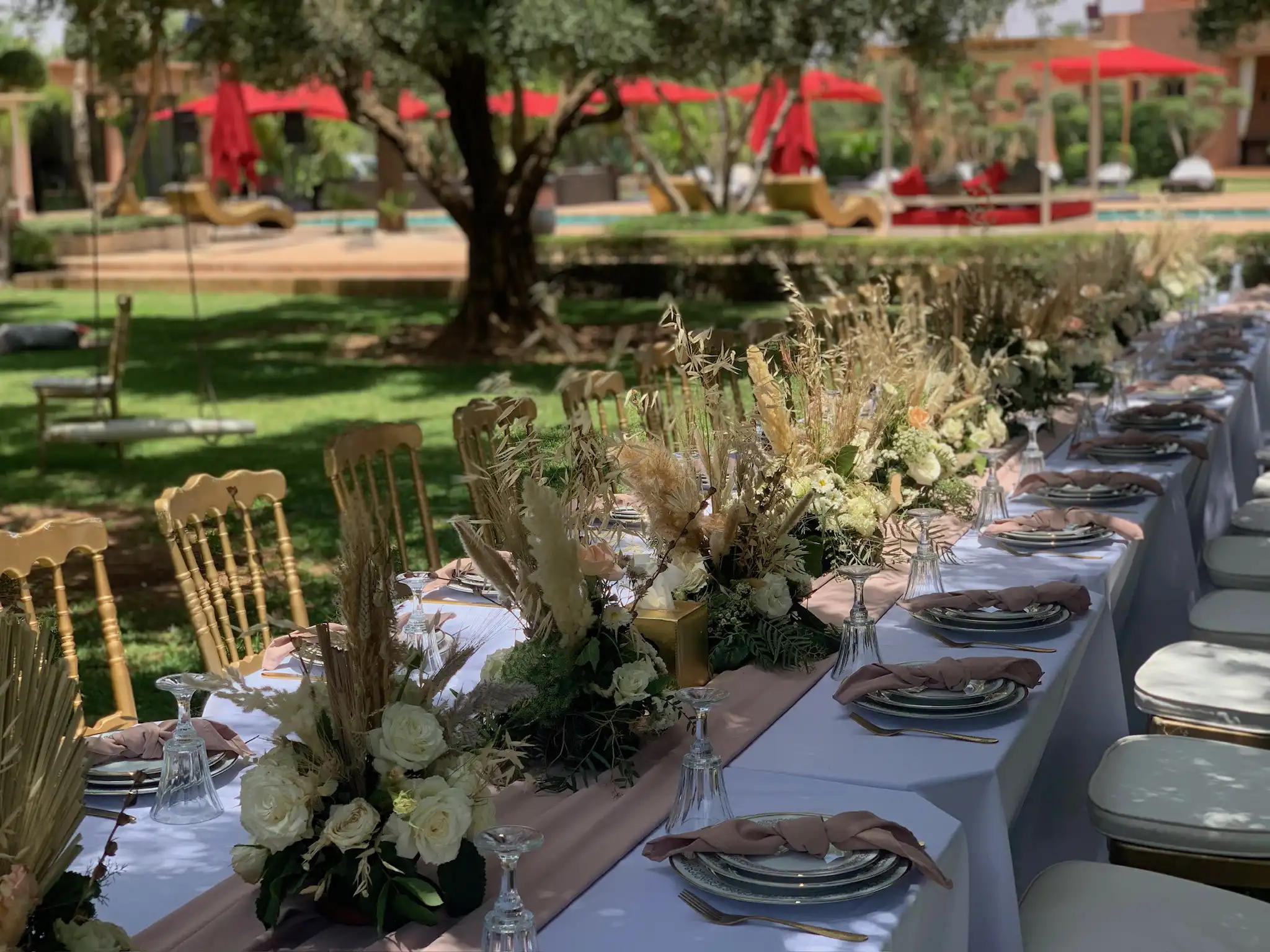 Discreet private gathering for close friends and family in Marrakech by Rose Mirage